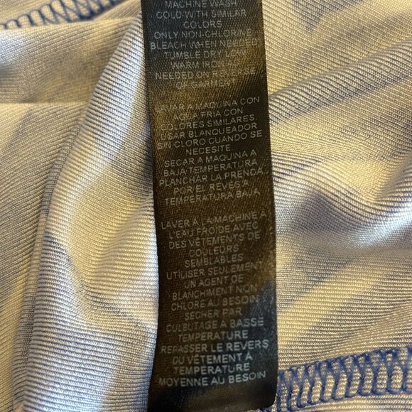 Chicos Size 0 Travelers Maxi Dress Blue White Striped Sleeveless Womens 4 Small - Picture 5 of 12